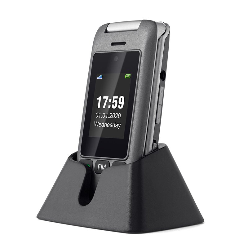 Artfone G6 dual LCD 3G flip senior phone Telephone for the elderly